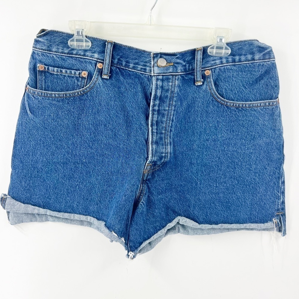 ✅ Lucky Brand Shorts Jean‎ The Traveler Blue Medium Wash 16/33